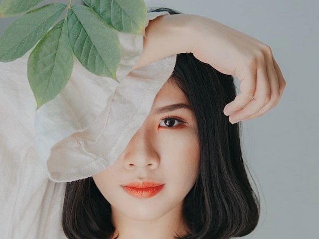 A beautiful model posing for the camera. 